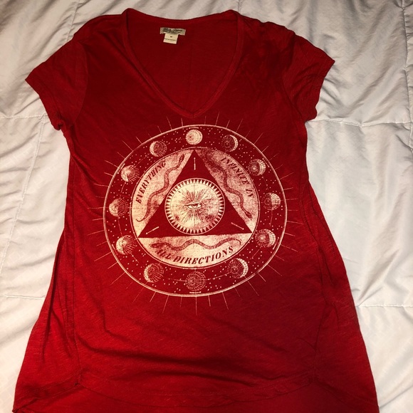 Lucky Brand Tops - SOLD ON DEPOP Lucky Brand Moon Phase T-Shirt